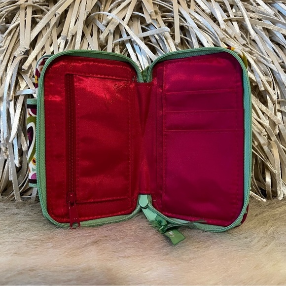 VERA BRADLEY Tutti Frutti 2013 Smartphone Wristlet Green Pink Lippies Case - Picture 9 of 10